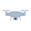 Drone photography icon cartoon vector. Aerial camera