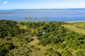 Drone photography of iSimangaliso Wetland Park near St. Lucia,  KwaZulu-Natal, South Africa Royalty Free Stock Photo