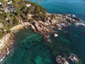 Drone picture over the Costa Brava coastal