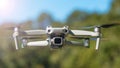 Drone. Professional drone with 5K camera for take a video, photo, film, movie footage. Aerial photography.