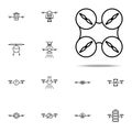 drone propellers icon. Drones icons universal set for web and mobile Royalty Free Stock Photo