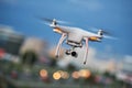 Drone quadcopter with digital camera Royalty Free Stock Photo