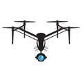 drone quadrocopter Vector camera icon symbol design