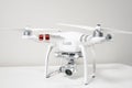 Drone quadrocopter on white background