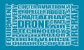 Drone relative word cloud