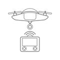 Drone remote control icon