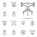 drone rises icon. Drones icons universal set for web and mobile