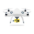 Drone robot technology icon.