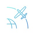 Drone Satellite gradient linear vector icon