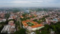 Drone Shot. Aerial footage view of residentials. With a drone. Natural the texture background Royalty Free Stock Photo