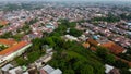 Drone Shot. Aerial footage view of residentials. With a drone. Natural the texture background Royalty Free Stock Photo