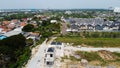 Drone Shot. Aerial view of residentials. With a drone. Natural the texture background Royalty Free Stock Photo