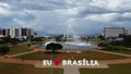 drone shot of Eixo Monumental Royalty Free Stock Photo