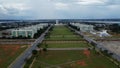 drone shot of Eixo Monumental with the Ministries and the parliament Royalty Free Stock Photo
