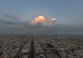 Drone shot flying. Saudi Arabia. Riyadh.