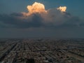 Drone shot flying. Saudi Arabia. Riyadh.