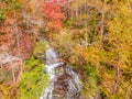 Drone Shot of Issaqueena Falls, Walhalla, South Carolina