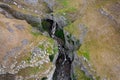 Slow shutter speed shot of Gordale Beck with Gordale Scar in the background,Malham, Royalty Free Stock Photo