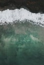 Drone shot of Talisker Bay on the Isle of Skye in Scotland Royalty Free Stock Photo