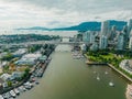 Vancouver's bridges from above Royalty Free Stock Photo