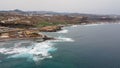 Drone shots of landscape and mountains in Canary Island Royalty Free Stock Photo