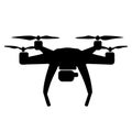 Drone silhouette icon