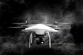 Drone With Smoke Around Royalty Free Stock Photo