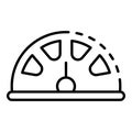 Drone speedometer icon, outline style