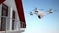 Drone spying through window your house.