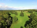 Ariel view of Sussex farmland.