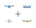 Drone symbol vector icon