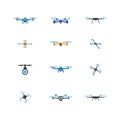 Drone symbol vector icon