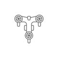 Drone, technology icon. Element of future world icon. Thin line icon for website design and development, app development. Premium