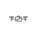 drone tools icon. Element of drones for mobile concept and web apps illustration. Thin line icon for website design and developmen