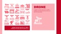 drone use technology landing header vector