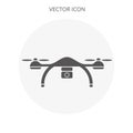 Drone vector flat design