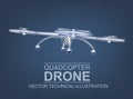 Drone Vector Illustration