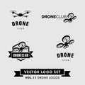 Drone Vector Logo Set