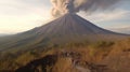 Drone Video of Volcan de Fuego Eruption in Guatemala