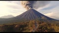 Drone Video of Volcan de Fuego Eruption in Guatemala