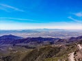 Drone View From Above The Rim of The World Looking Across The San Gabriel Valley