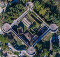 Drone view of the barracks in the fortress Spanjola