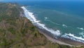 Drone view the beauty of the Menganti beach Kebumen Indonesia