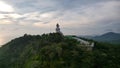 Drone view of the Big Buddha, Thailand. Royalty Free Stock Photo