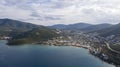 Drone view of Bodrum which is in Turkey