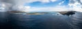 Drone view of Capo Falcone and the northwestern coast of Sardinia