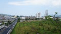 Drone view of the city of Patong, Phuket island. Royalty Free Stock Photo