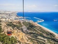Drone view of the coast of Antalya in the Turkish Riviera Royalty Free Stock Photo