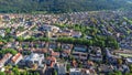 Drone view of freiburg im breisgau city in Germany Royalty Free Stock Photo