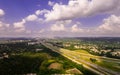 Drone view of highway